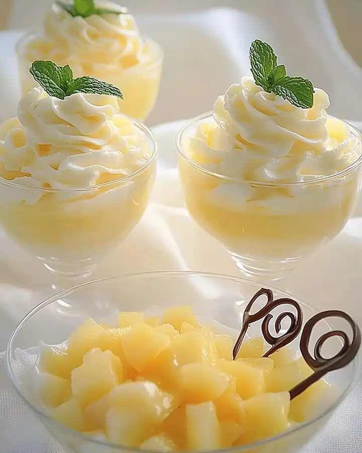 Fruchtige Ananascreme Einfaches Dessert für Sonnentage 2 Fruchtige Ananascreme Einfaches Dessert für Sonnentage