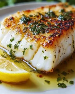 Goldgebratener Kabeljau mit Kräuterbutter – Einfach köstlich