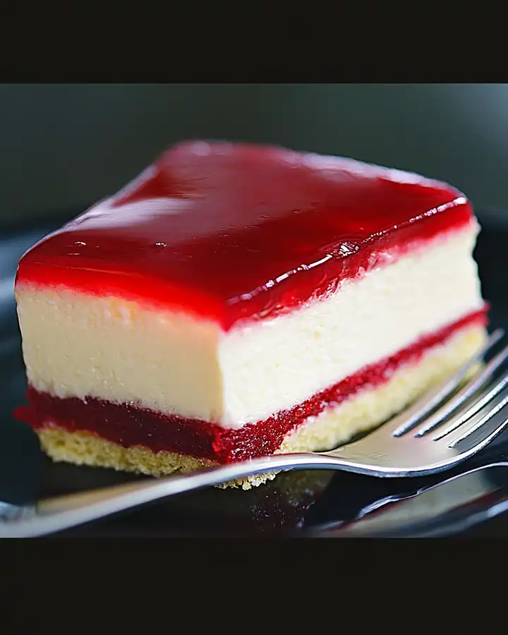 Himbeer-Puddingcreme Schnitten Kuchen ohne Backen 2 Himbeer-Puddingcreme Schnitten Kuchen ohne Backen