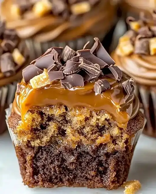 Karamell-Schoko Cupcakes Ein Traum für Genießer 2 Karamell-Schoko Cupcakes Ein Traum für Genießer
