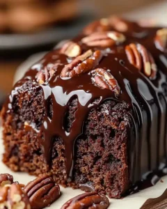 Klebriger Schoko-Pekan-Kuchen Einfach Selbst Backen