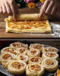 Knuspriges Apfel-Blätterteig-Dessert: Einfach himmlisch! 7 Knuspriges Apfel-Blätterteig-Dessert: Einfach himmlisch!