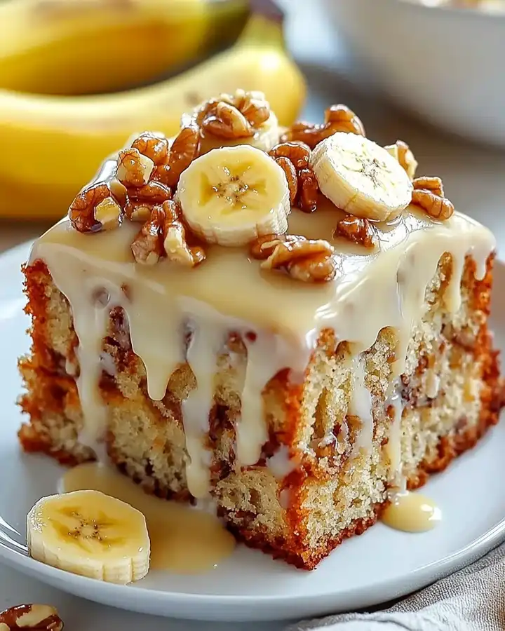 Köstlicher Bananen-Walnusskuchen mit Vanille – Einfaches Rezept 2 Köstlicher Bananen-Walnusskuchen mit Vanille – Einfaches Rezept