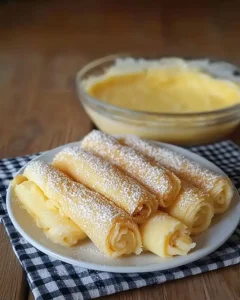 Quark Pfannkuchen ohne Mehl mit Zimtzucker