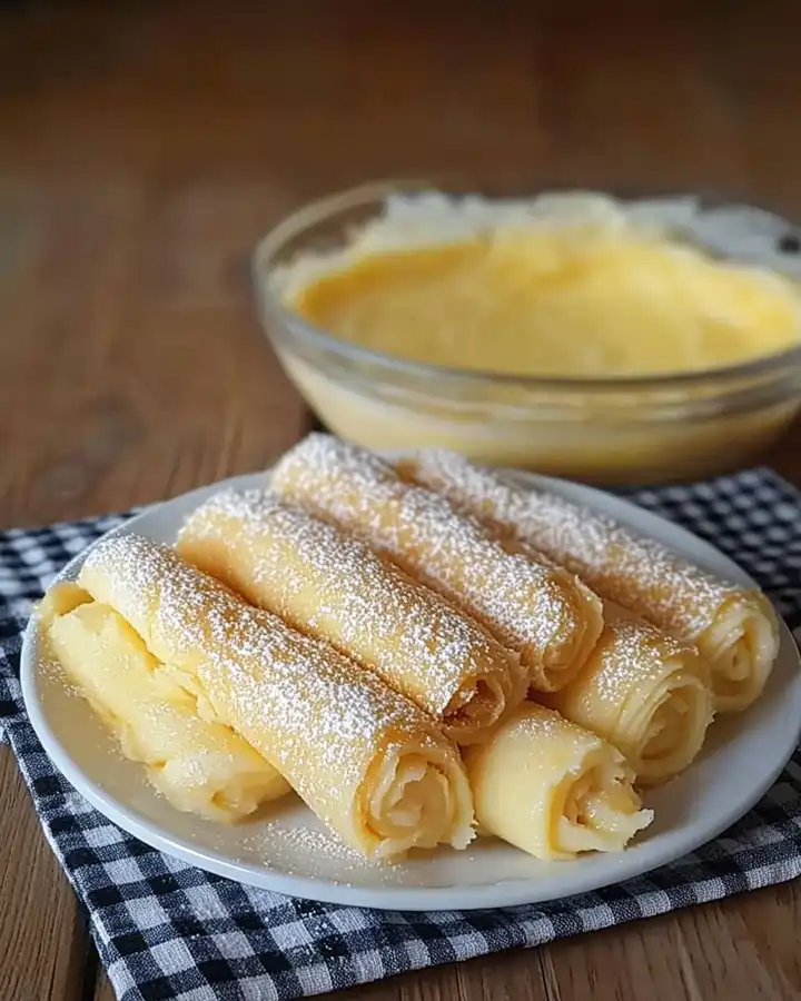Quark Pfannkuchen ohne Mehl mit Zimtzucker 2 Quark Pfannkuchen ohne Mehl mit Zimtzucker