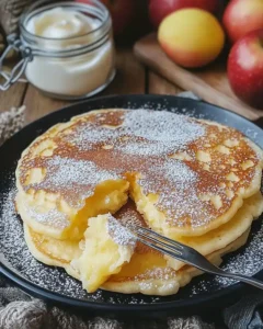 Saftige Apfel-Joghurt-Pfannkuchen Einfach Selbst Gemacht