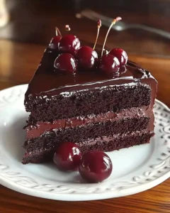 Saftiger Kirsch-Schokoladenkuchen Einfach Selbst Backen