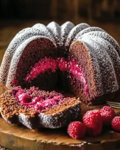 Saftiger Schoko-Gugelhupf mit frischen Himbeeren 5 Saftiger Schoko-Gugelhupf mit frischen Himbeeren