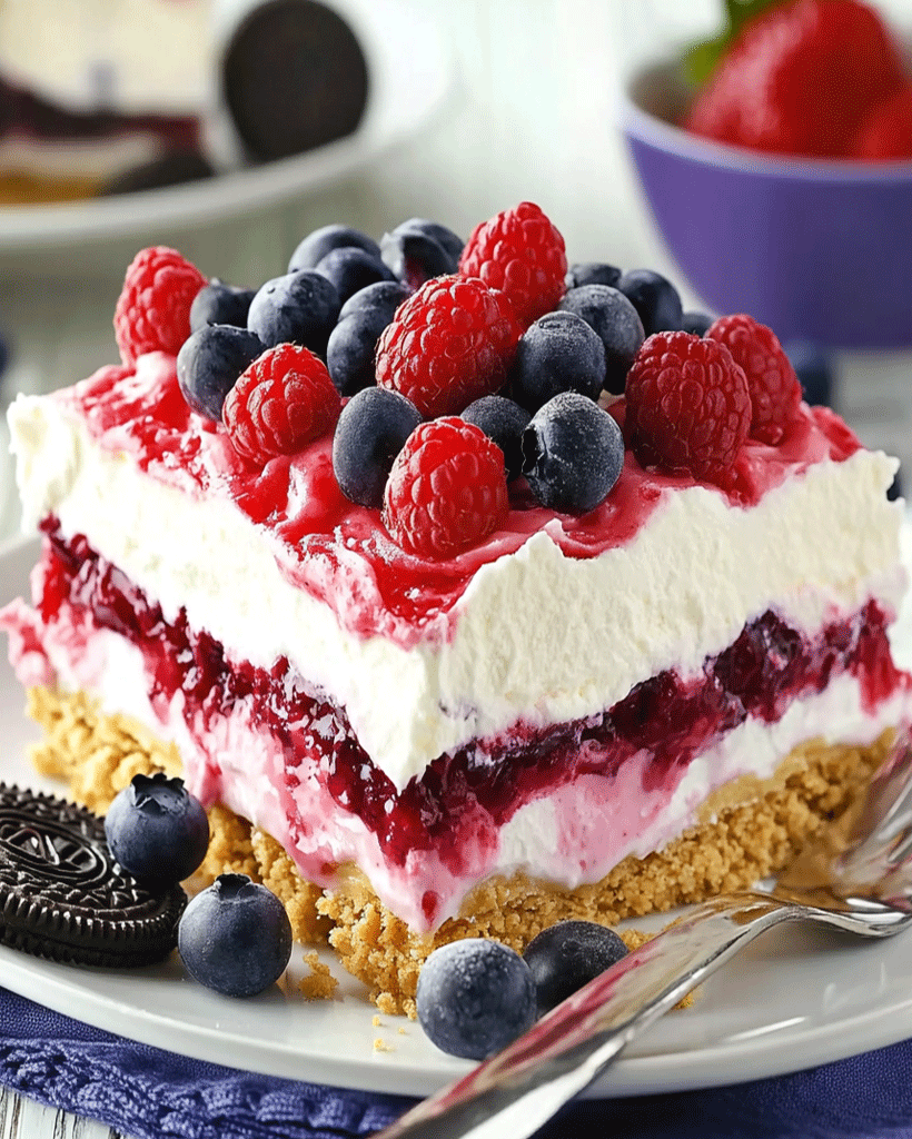 Beeriger No-Bake Käsekuchen Einfach & Lecker 2 Beeriger No-Bake Käsekuchen Einfach & Lecker