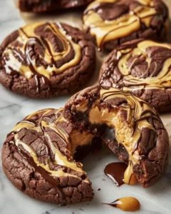 Dulce de Leche Schoko-Cheesecake Kekse zum Dahinschmelzen