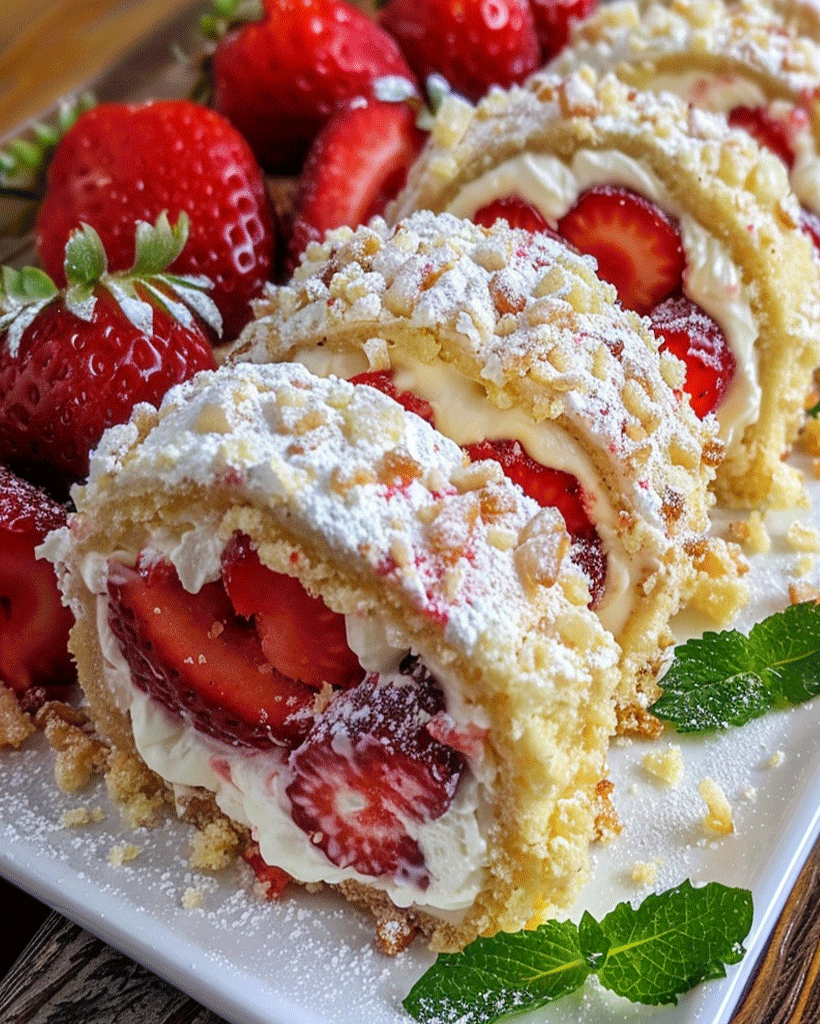 Erdbeer-Cheesecake Sushi Rollen Süße Verführung 2 Erdbeer-Cheesecake Sushi Rollen Süße Verführung