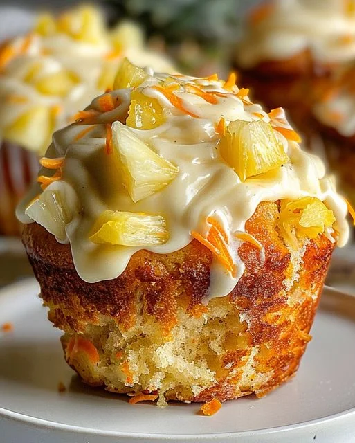 Exotische Ananas-Möhren Muffins Rezept Tropischer Genuss 3 Exotische Ananas-Möhren Muffins Rezept Tropischer Genuss
