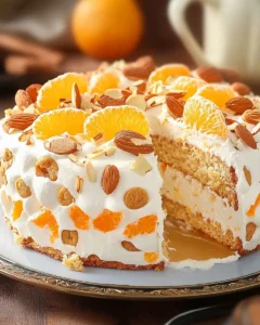 Mandarinen-Torte ohne Backen Festliche Leckerei