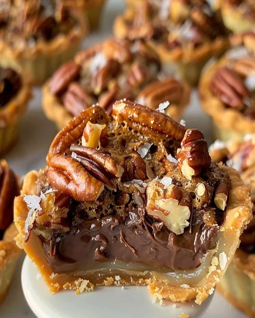 Mini Pekan Schoko-Karamell Törtchen Einfach Selbst Backen 3 Mini Pekan Schoko-Karamell Törtchen Einfach Selbst Backen