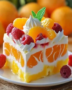 Orangen-Ananas Schichtkäsekuchen ohne Backen – Rezept