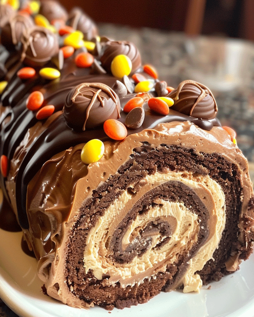 Reese's Rollkuchen Traumhaftes Dessert mit Erdnussbutter 2 Reese’s Rollkuchen Traumhaftes Dessert mit Erdnussbutter