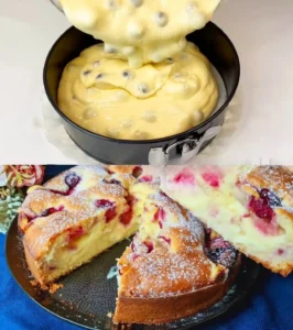 Saftiger Kirschkuchen mit Vanillepudding Einfach Backen 1 Saftiger Kirschkuchen mit Vanillepudding Einfach Backen