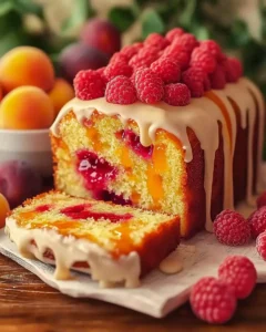 Saftiger Pfirsich-Himbeer-Kuchen Einfach Selbst Backen