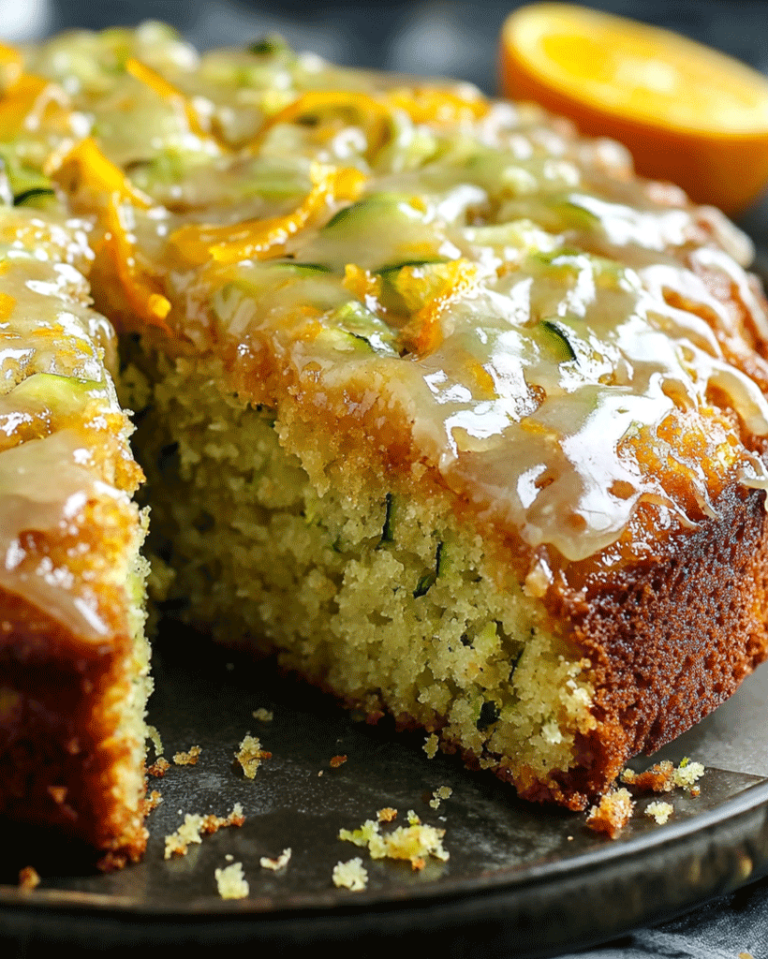 Saftiger Zucchini-Orangen-Kuchen mit frischer Glasur