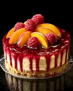 Spritziger Zitronen-Käsekuchen ohne Backen