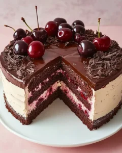 Stracciatella Kirsch Torte Einfach Selbst Backen