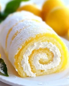 Zitronencreme Rolle Samtig Lecker Einfach Backen
