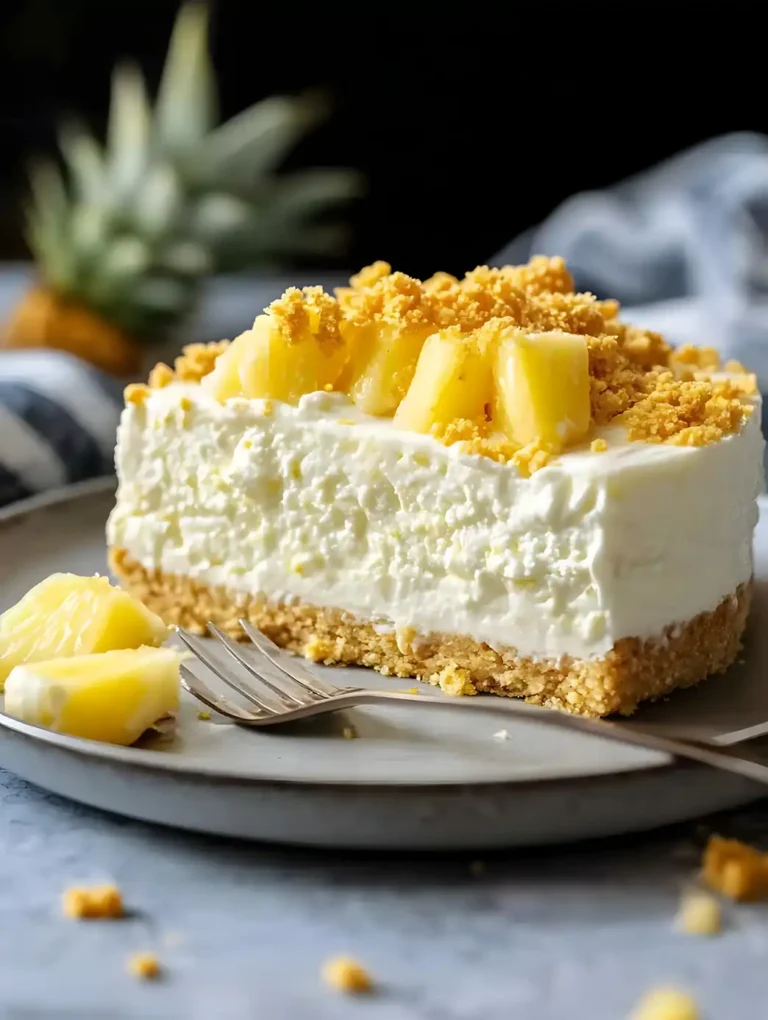 Cremiger Ananas-Käsekuchen ohne Backen 4 Cremiger Ananas-Käsekuchen ohne Backen