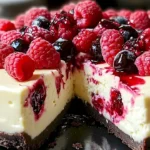 Cremiger Käsekuchen mit weißer Schokolade und fruchtigen Himbeeren. Ein einfaches Rezept für einen himmlischen Genuss, perfekt für jeden Anlass.