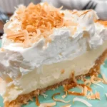 Cremiger Kokoskuchen mit Butterkeksboden