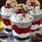 Cremiges Schwarzwälder Kirsch Dessert in 10 Minuten