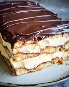 Einfacher Eclair Kuchen ohne Backen