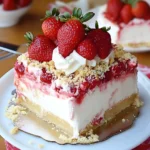 Erdbeer-Käsekuchen-Lasagne ohne Backen