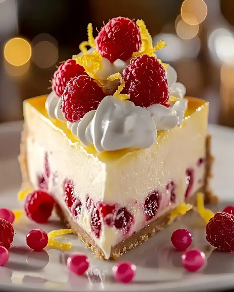 Erfrischender Zitronen-Himbeer-Käsekuchen schnell gemacht 4 Erfrischender Zitronen-Himbeer-Käsekuchen schnell gemacht