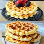 Fluffige Vanille Joghurt Waffeln Blitzschnell Gemacht