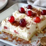 Himmel auf Erden Kuchen mit Kirschen und Pudding