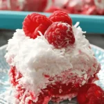 Kokoskuchen mit Himbeeren einfach gemacht