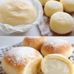 Luftige Quarkbällchen mit Vanillepudding selbst machen