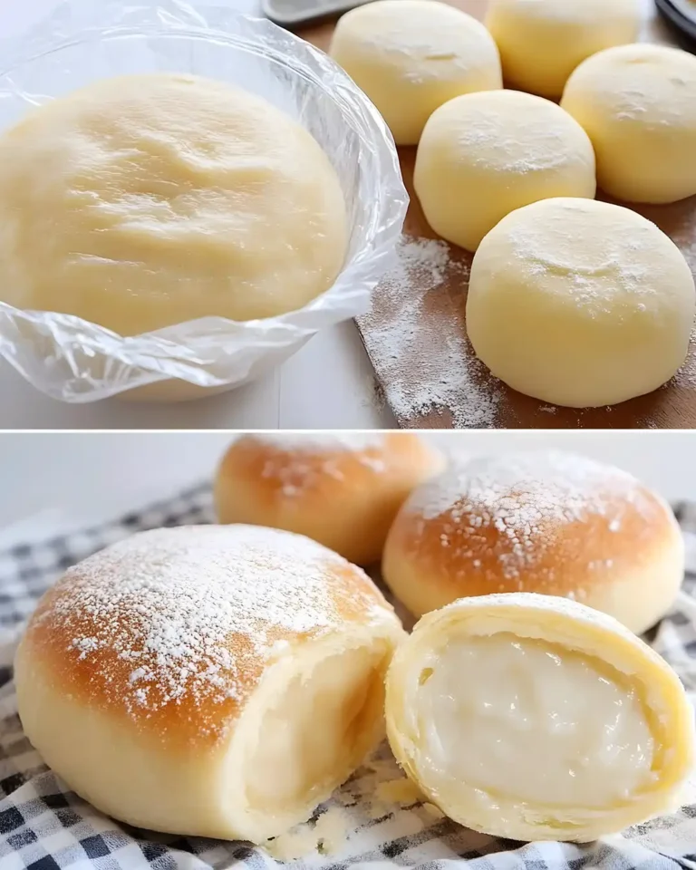 Luftige Quarkbällchen mit Vanillepudding selbst machen