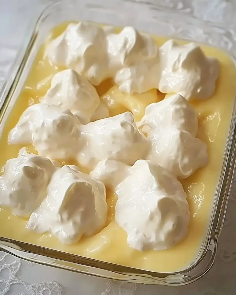 Luftige Schneenockerl in cremiger Vanillesauce