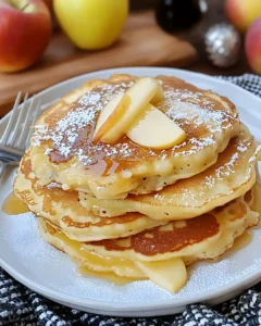 Saftige Apfel-Joghurt-Pfannkuchen schnell gemacht