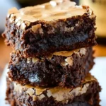 Saftige Schoko Brownies mit Bourbon und Doppelglasur