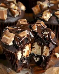 Saftige Schoko Karamell Käsekuchen Muffins