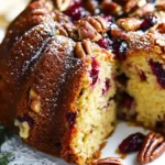 Saftiger Cranberry Apfel Nuss Gugelhupf
