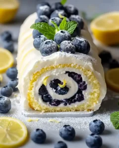 Schnelle Zitronen-Heidelbeer-Biskuitrolle für jeden Anlass 5 Schnelle Zitronen-Heidelbeer-Biskuitrolle für jeden Anlass