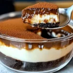 Schnelles Schoko Vanille Dessert mit Keksboden