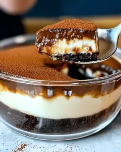 Schnelles Schoko Vanille Dessert mit Keksboden