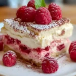 Weißes Schoko Himbeer Tiramisu ohne Backen