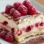 Weißes Schoko Himbeer Tiramisu ohne Backen