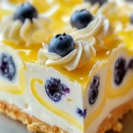 Zitronen Heidelbeer Käsekuchen mit leckerem Schwirle