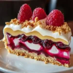 Zitronen Himbeer Baiser Käsekuchen schnell gemacht